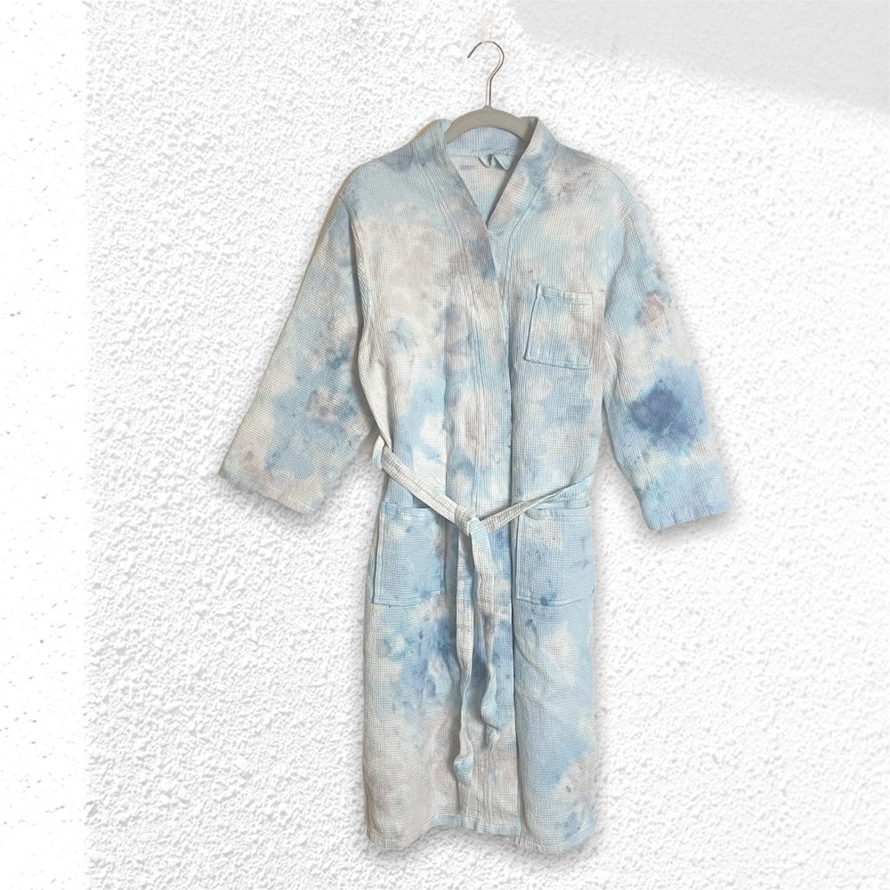 Ice Dye Bath Robe Size L